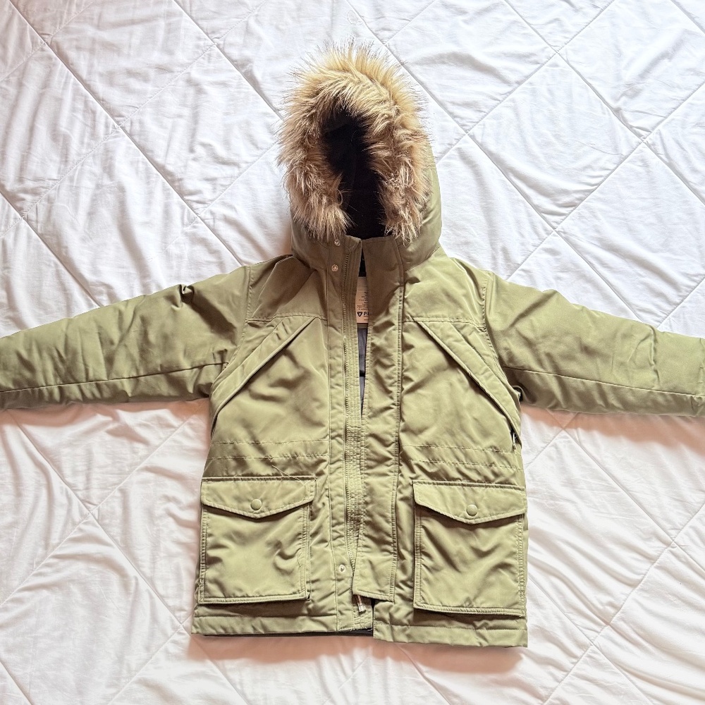 Kids Heavy Weight Parka (10-11) Army Green